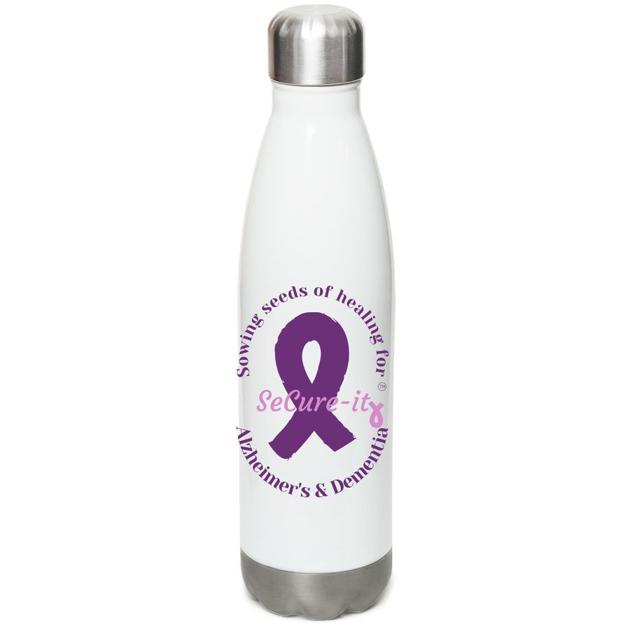 Alzheimer's and Dementia research stainless water bottle