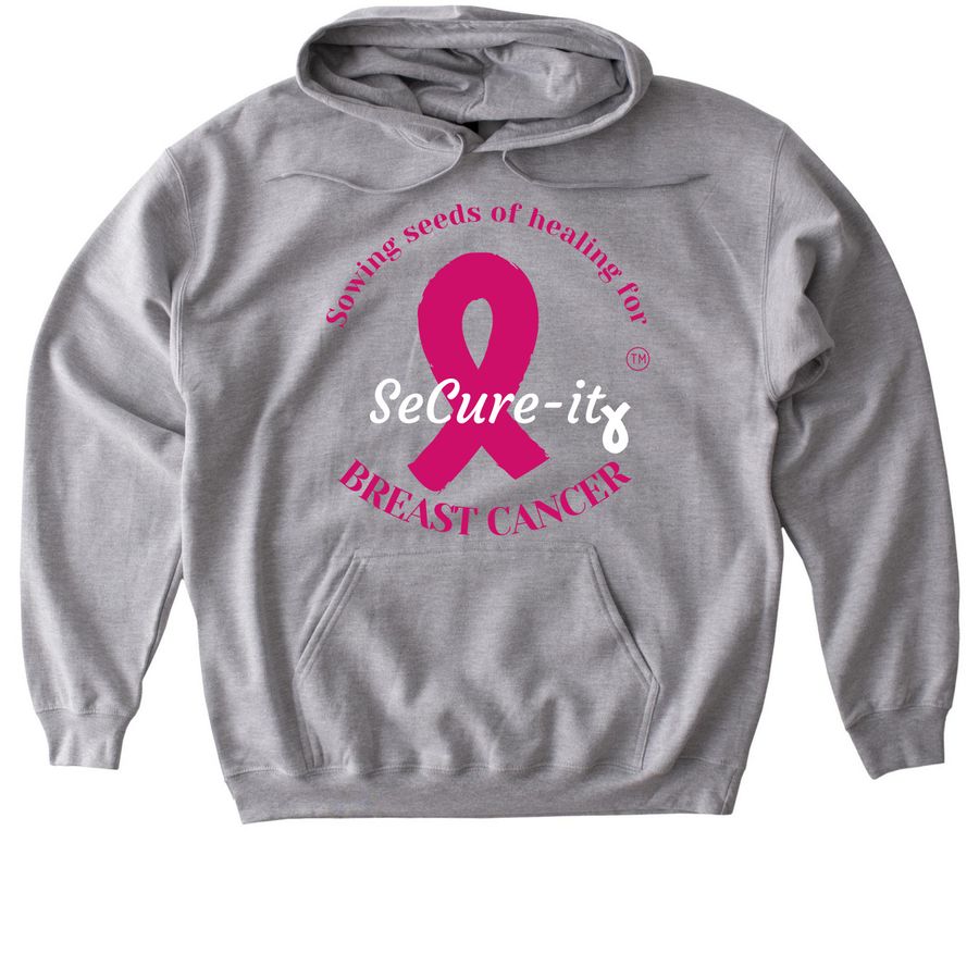 gray breast cancer research hoodie