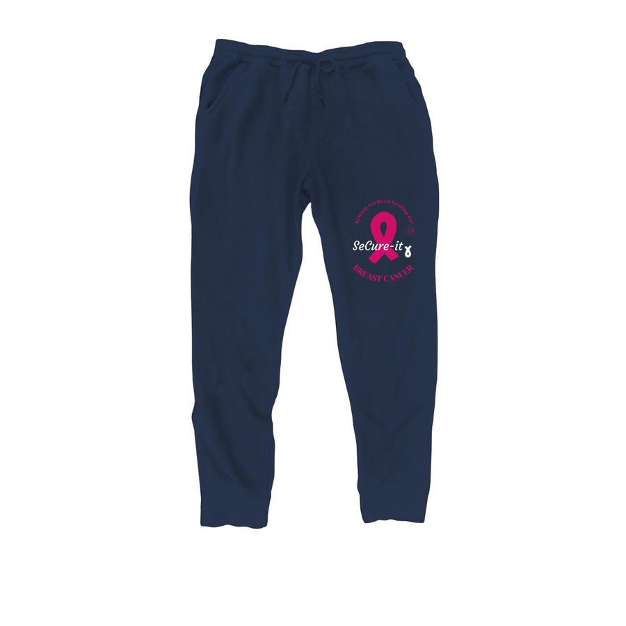 navy breast cancer research jogger pants