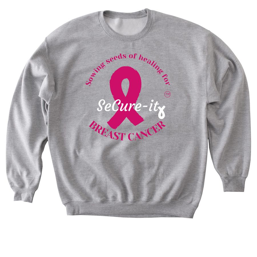 gray breast cancer research sweatshirt