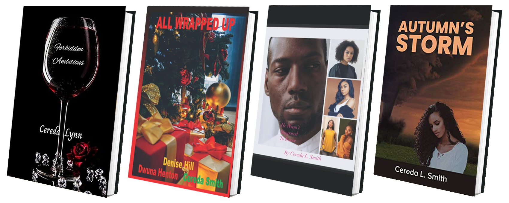 four book covers