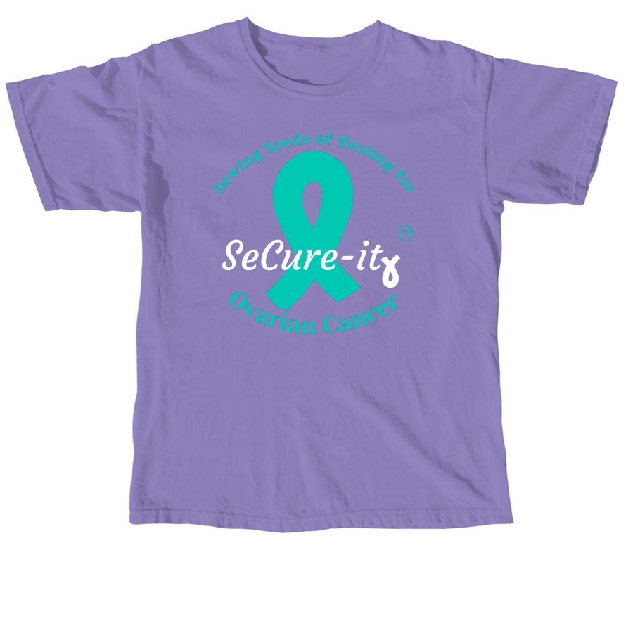 violet ovarian cancer research comfort tee