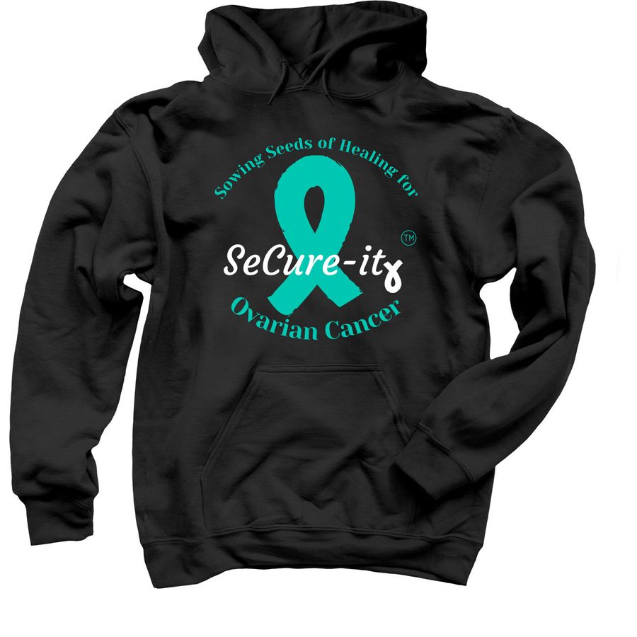 black ovarian cancer research hoodie