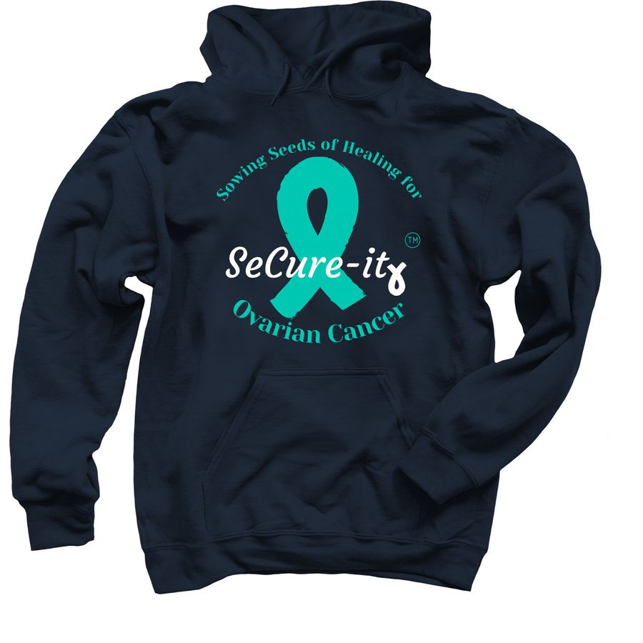 navy ovarian cancer research hoodie