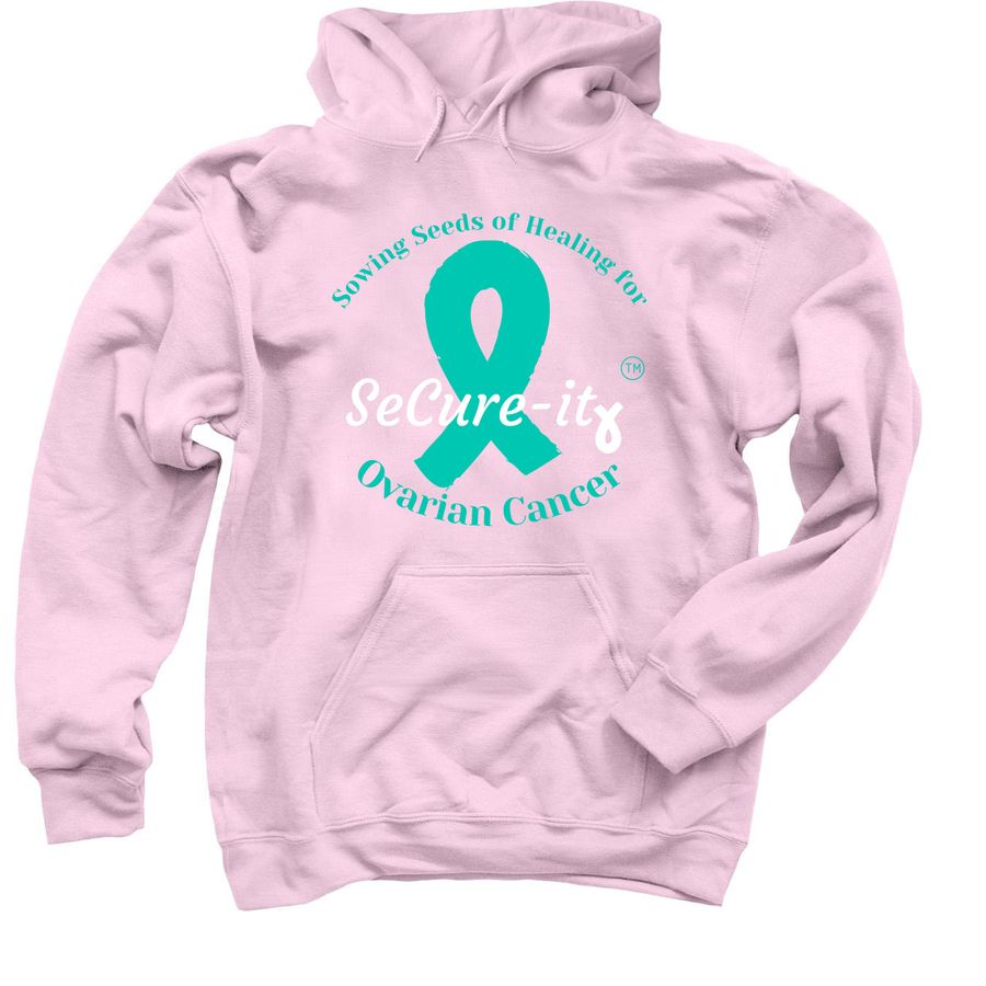 pink ovarian cancer research hoodie